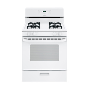 Hot Point 30'' (76 cm) Gas Free-Standing Range White - RGBS400DMWW
