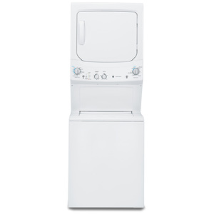 GE Unitized Spacemaker 2.3 cu. ft. Capacity Washer 4.4 cu. ft. Capacity Electric Dryer White - GUD24ESSMWW