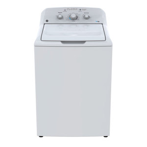 GE Appliances 3.4 cu. ft. (19 kg) Aqua Saver Green Automatic Washer White - LGA79113CBAB0