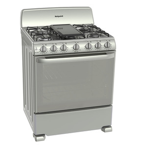 Free Standing Gas Stove 30 in Silver Hotpoint - JHA03020E6