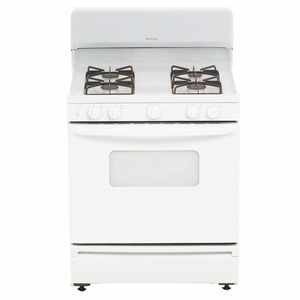 Free Standing Gas Stove 30 in White Hotpoint - RGB526DEHWW