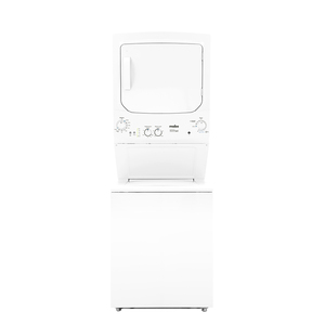 Mabe 4.5 cu. ft. Capacity Washer 5.9 cu. ft. Capacity Dryer 220 V Electric Unitized Spacemaker White - MCL2040EEBBY0