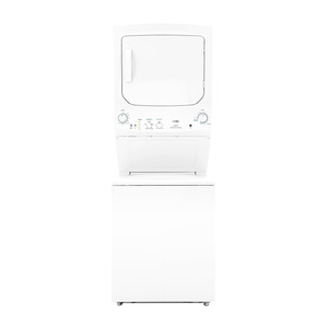 Mabe 3.8 cu. ft. Capacity Washer 5.9 cu. ft. Capacity Dryer 220 V Electric Unitized Spacemaker White - CLME71214BAT0