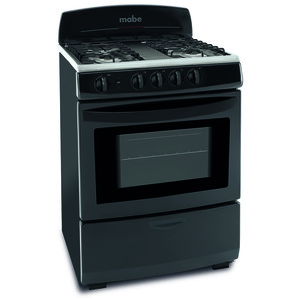 Freestanding Gas Stove 24 in Black Mabe - JLEM242TNIE2