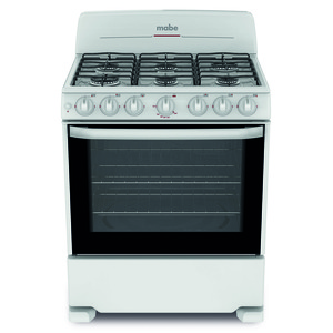 Freestanding Gas Stove 30 in White Mabe - JEM7652BBE5