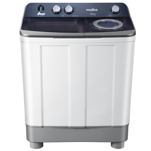 Mabe 2.9 cu. ft. (11 kg) Two Tubs Semi-Automatic Washer White - LMD1123PBAB0