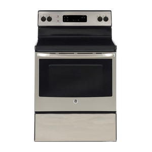 Freestanding Smooth Top Electric Range 30 in Stainless Steel GE - JCBS630SKSS